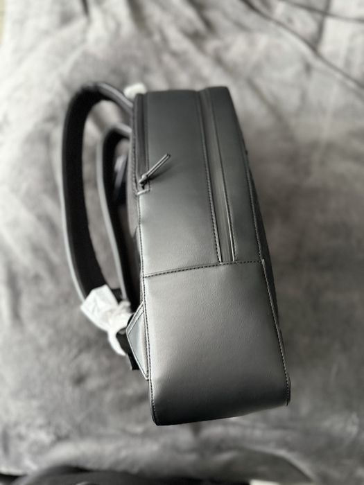 Tommy Hilfiger Monogram backpack ghiozdan oras unisex piele ecol negru