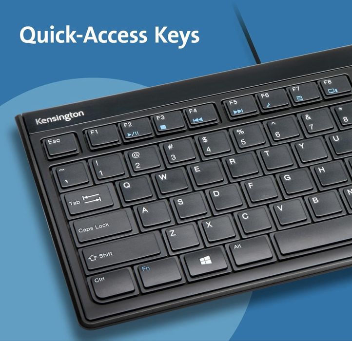 Тънка кабелна клавиатура Kensington
