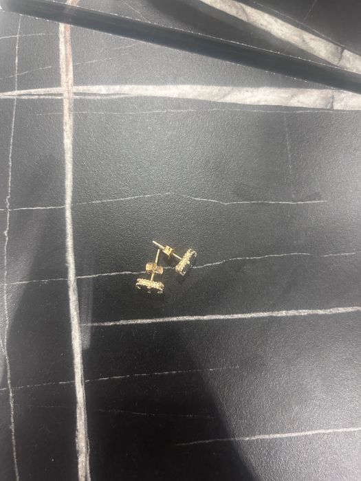 Златни обеци  по модел на Van Cleef