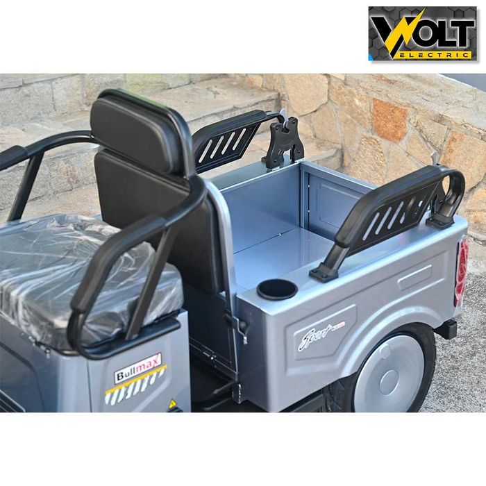 Двуместна CARGO електрическа триколка BULLMAX A10 CE, 60V, 2800W, 20Ah, 24м.гаранция и сертификат