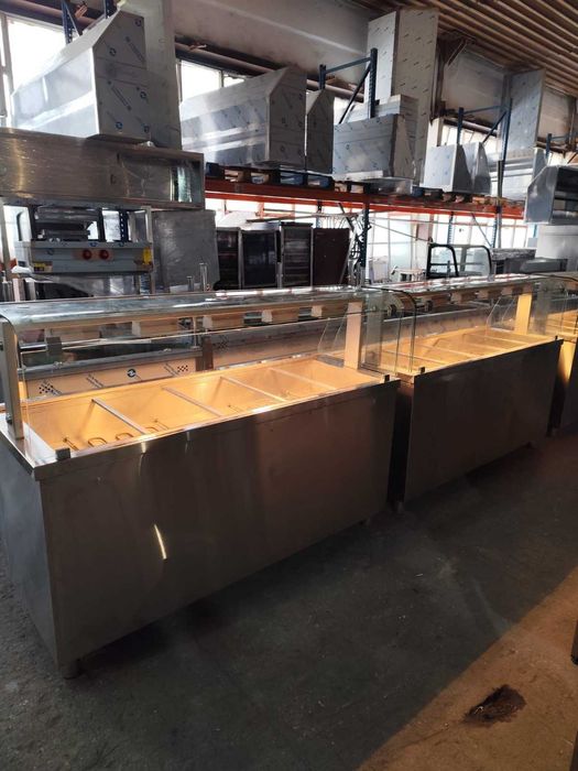Linie autoservire Inomak second / Vitrina calda bain marie horeca