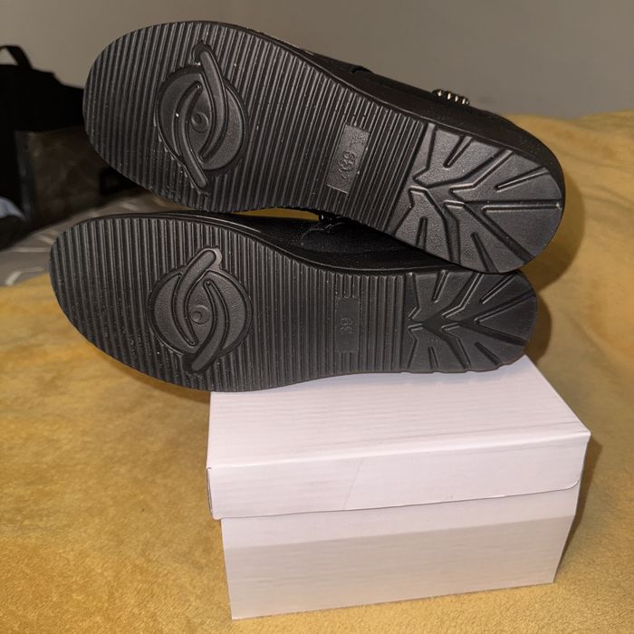 Ghete damă piele naturală cu platformă