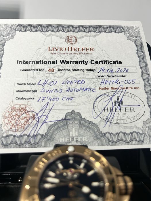 Helfer LH Limited Edition 1 of 1