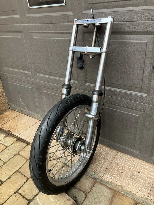 Furca completa fata, roata, roata spate Harley WG, Softail