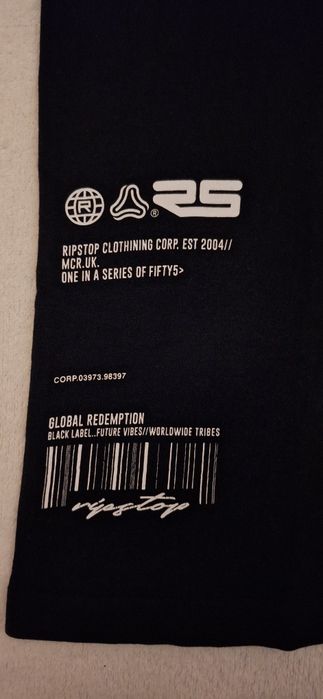 Черна детска тениска Ripstop