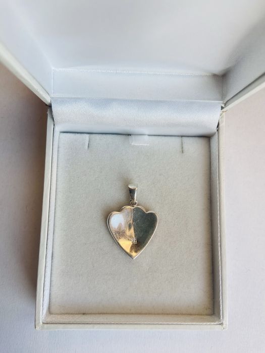 Pandantiv din argint cu sidef roz