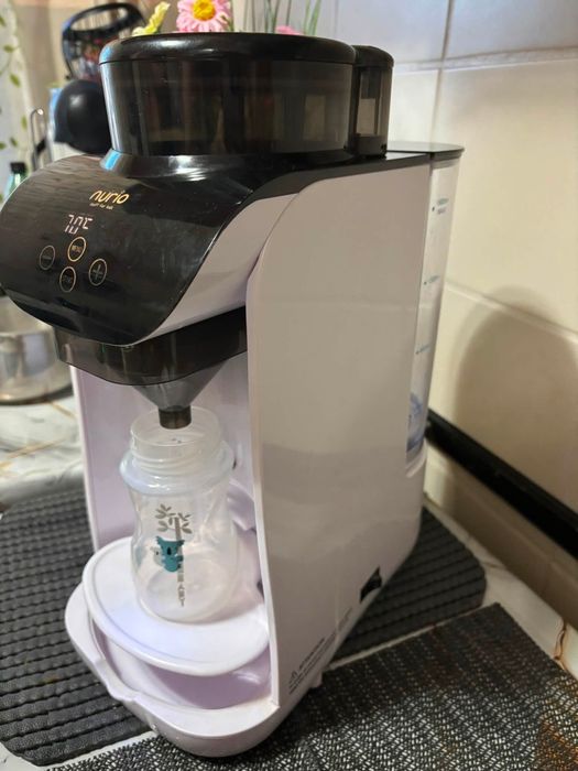 Espressor Lapte Praf Nurio cu Aplicatie Mobila, Functie de Apa Calda si Autocuratare la 90°