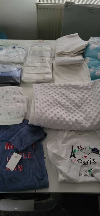 PACHET COMPLET PENTRU NOU-NĂSCUT – BĂIEȚEL | Tot ce aveți nevoie din prima zi!