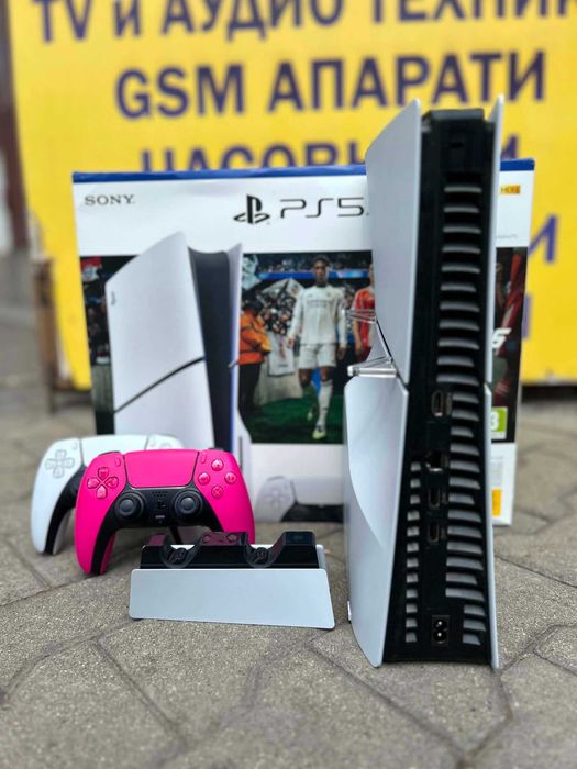 Конзола Sony PlayStation 5 Slim, 1TB CFI-2116 Disk/  2бр джойстик / Станция / Гаранция