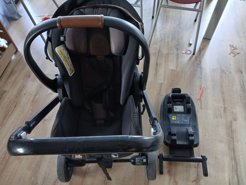 Carut joie chrome 2 in 1 + scoica joie i level + adaptori scoica/carut