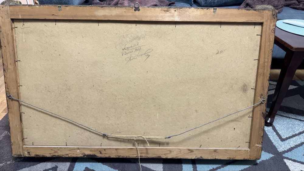 Tablou/pictura veche ulei pe placaj