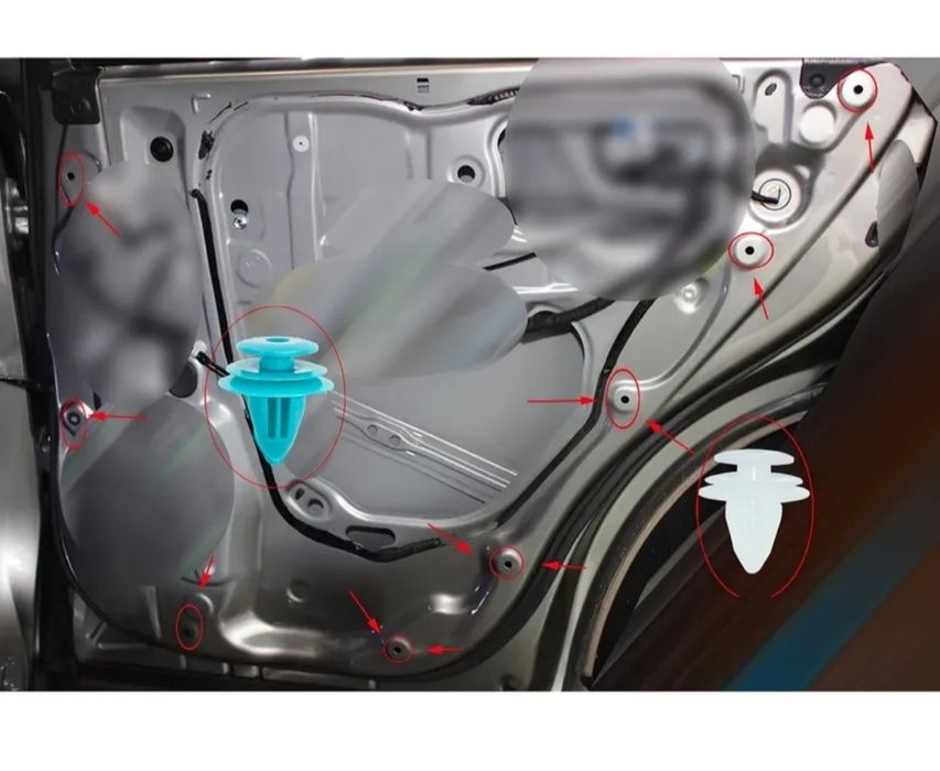 100 бр клипси за кола