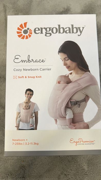 Раница за бебеносене Ergobaby Embrace blush pink
