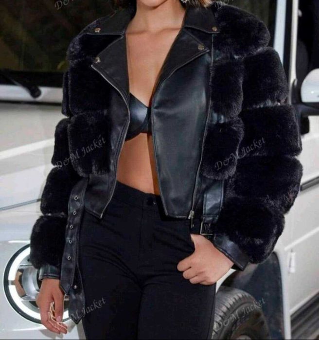 Дамско кожено яке