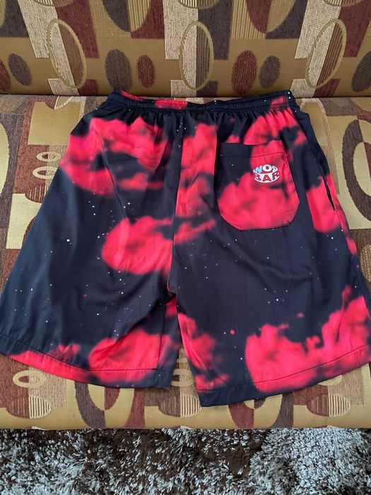 BARROW tie-dye track shorts M