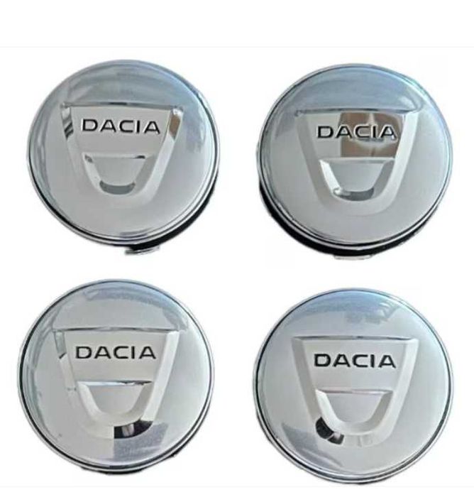 Комплект от 4 капачки за джанти 60 мм, съвместими с Dacia/смяна на лети джанти