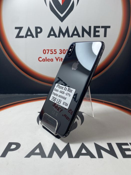 ZAP AMANET Vitan - iPhone XS Max - 64GB - Black - 87% baterie