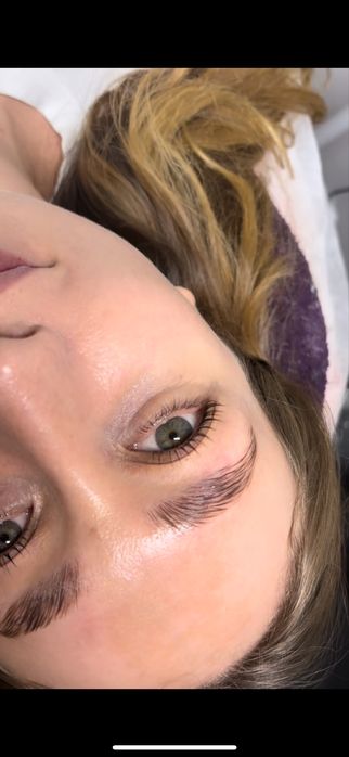 Наращивание ресниц , Ламинирование бровей