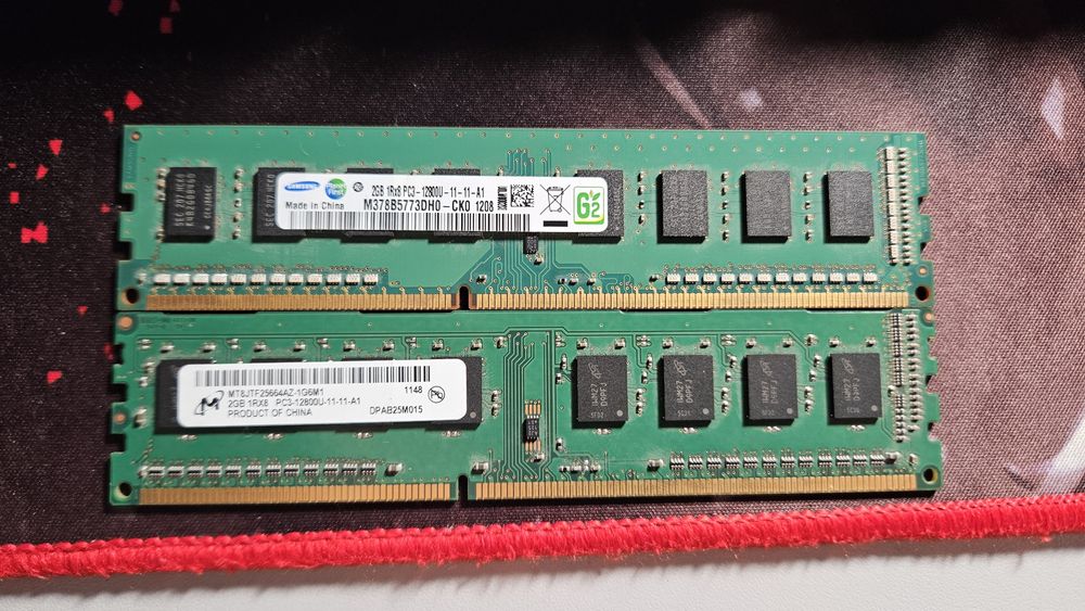 Kit ram DDR3 4gb (2x2gb) Single-Rack