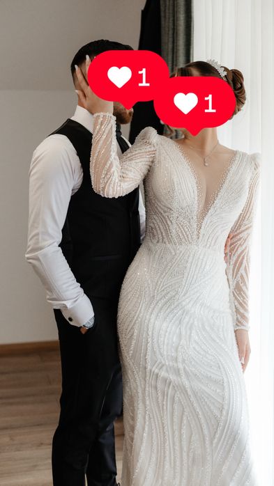 Rochie mireasa sirena impecabila