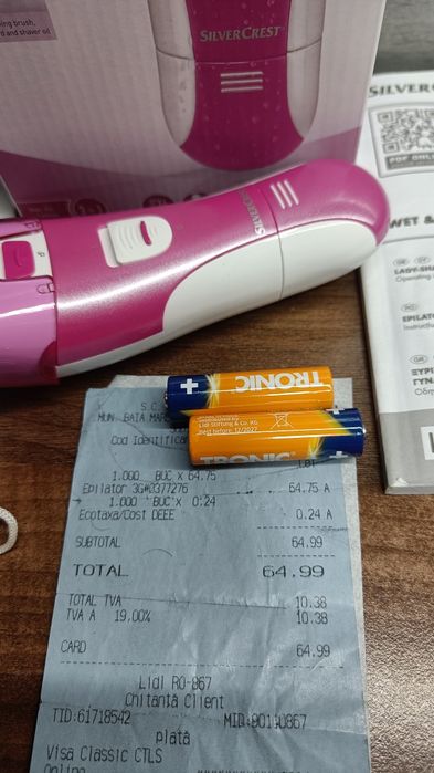 Vând Epilator adecvat pt.o epilare umedā său uscată