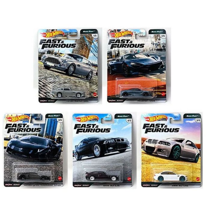 Hot Wheels Premium fast and furious форсаж Lamborghini BMW mclaren
