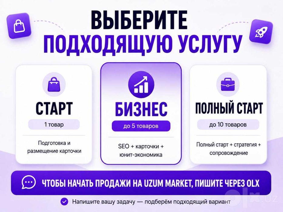 Профессиональный запуск магазина на Uzum Market