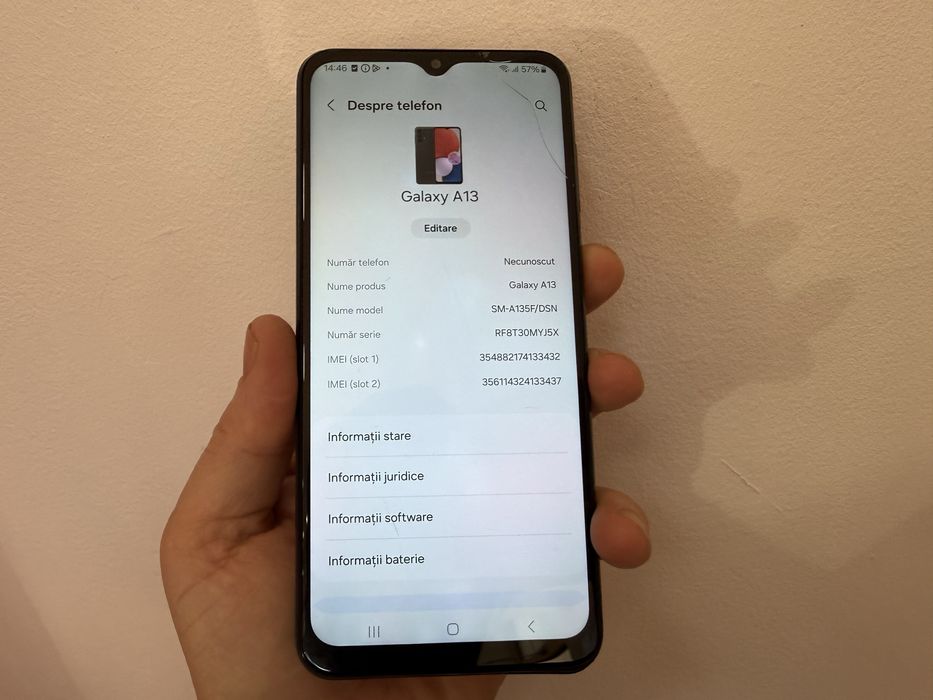 Samsung Galaxy A13, 64 gb, 4 gb ram, Black, dual sim