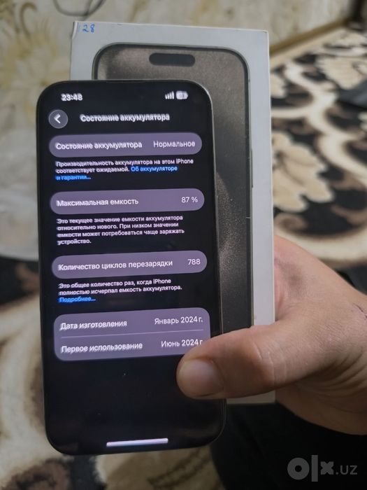 Iphone 15pro 87%yomks