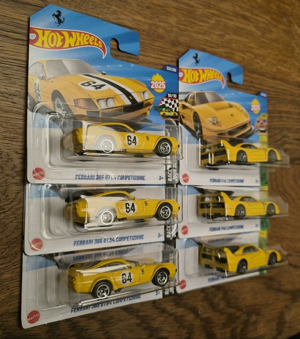 Machete Hot Wheels Ferrari F40 / Ferrari 365 GTB4 Competizione