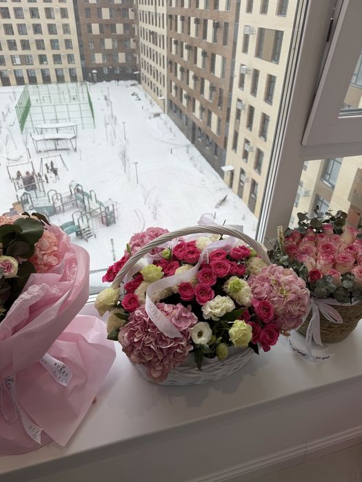 Букет цветы свежии