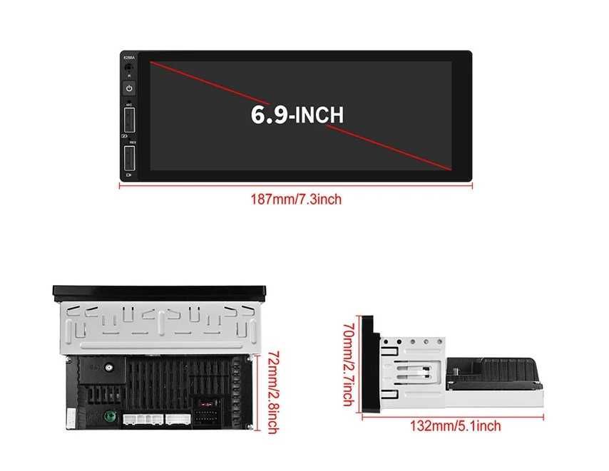 Renault Laguna, Citroen C5 2005 - 2010 6.9" - андроид навигация, 9757