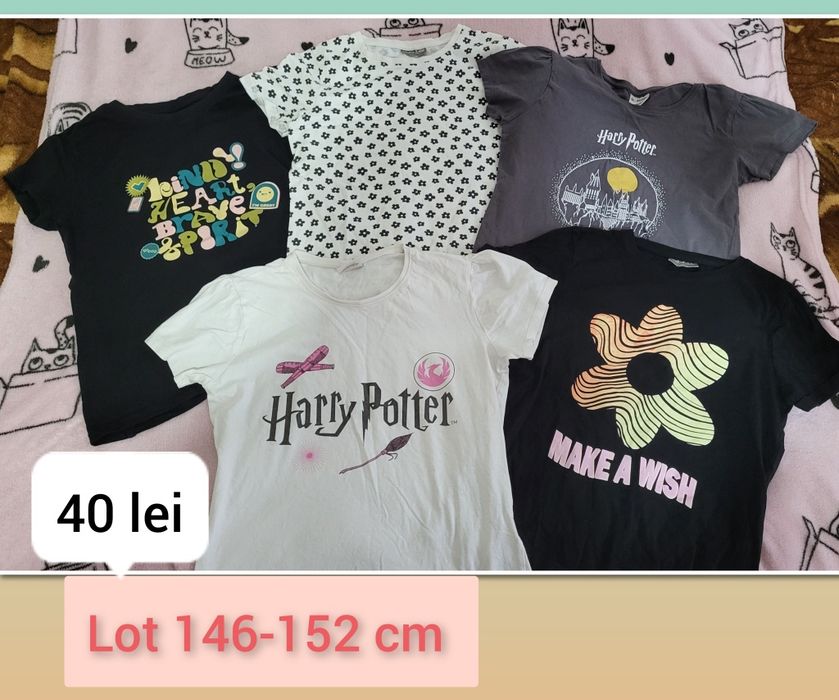Lot tricouri fete 11-12 ani