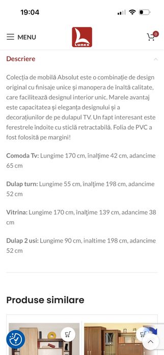 Set mobilier living Absolut