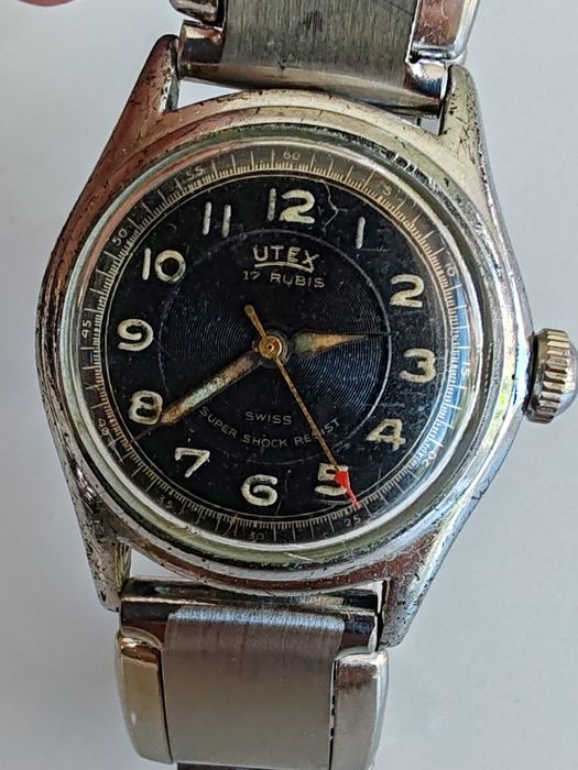 Ceas Utex Mecanic Tip Militar Funcționează excelent!