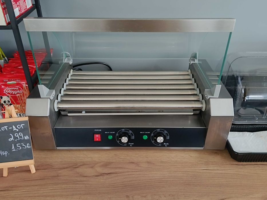 Хот Дог Ролер Машина Със 7 ролера