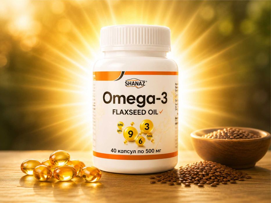 Omega-3 Flaxseed Oil 500mg 40 kapsula