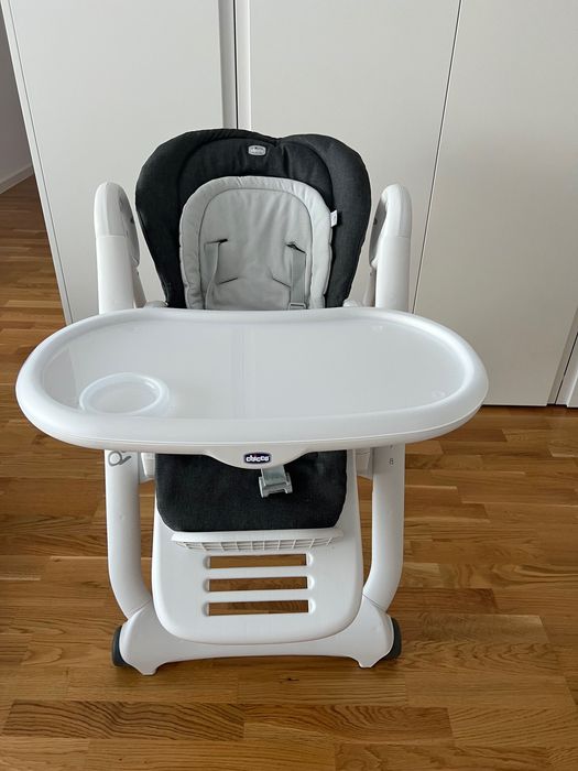 Vând Scaun de masă Chicco Polly Magic Relax – Culoare Grey Melange