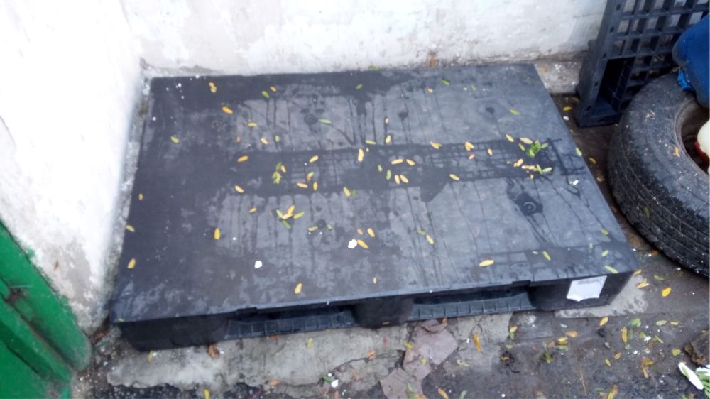 Paleti de plastic 1200x800 cu placa intreaga