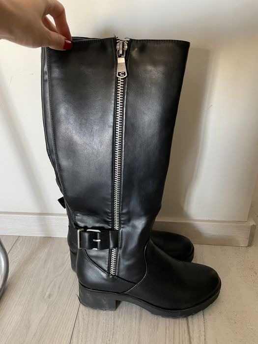 Cizme inalte negre