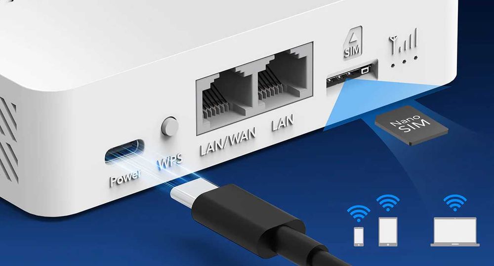 sim kartalik Wifi routrer orginal Cudy LT300