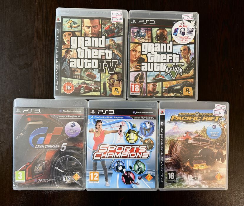 Пет Игри за PS3 всички за 30€