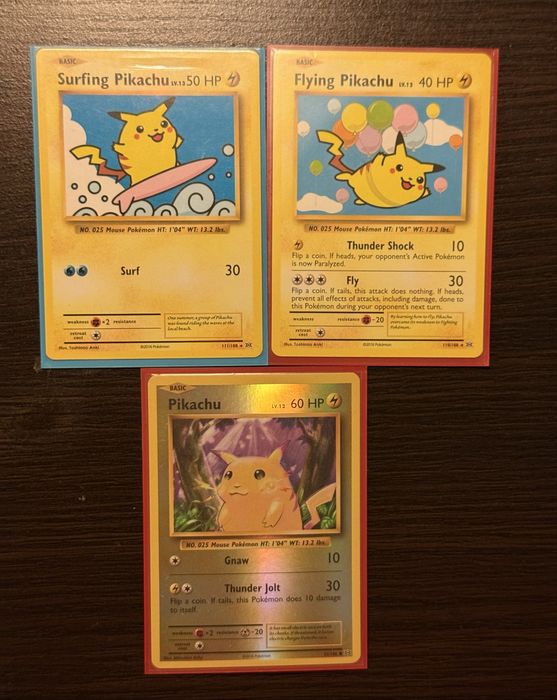 2016 Pokemon Cards Pikachu Collection