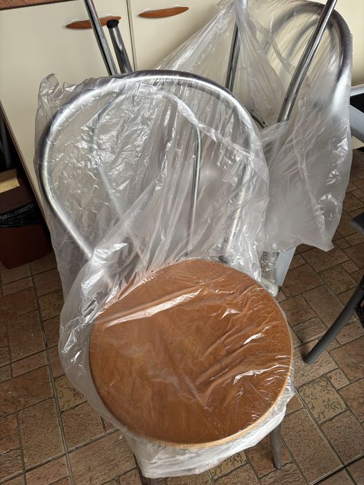 4x Scaune bucatarie /inox