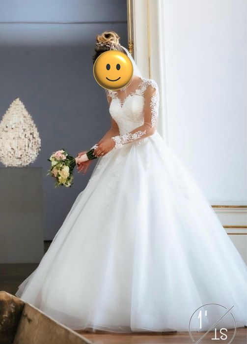 Vând rochie de mireasă, tip prințesă