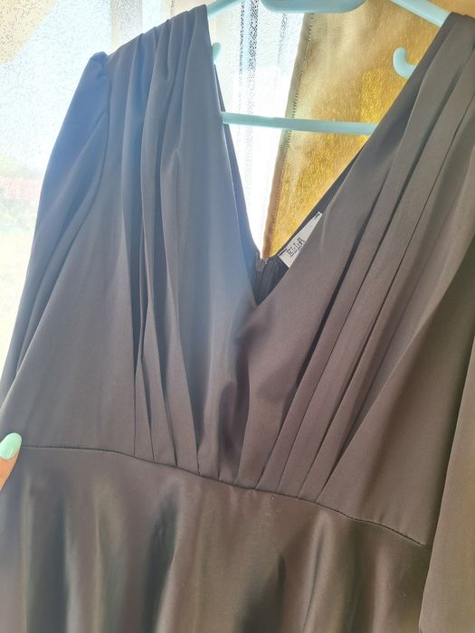 Rochie neagra din tafta