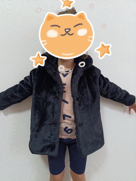 Шубка искусственная на 4-5 лет