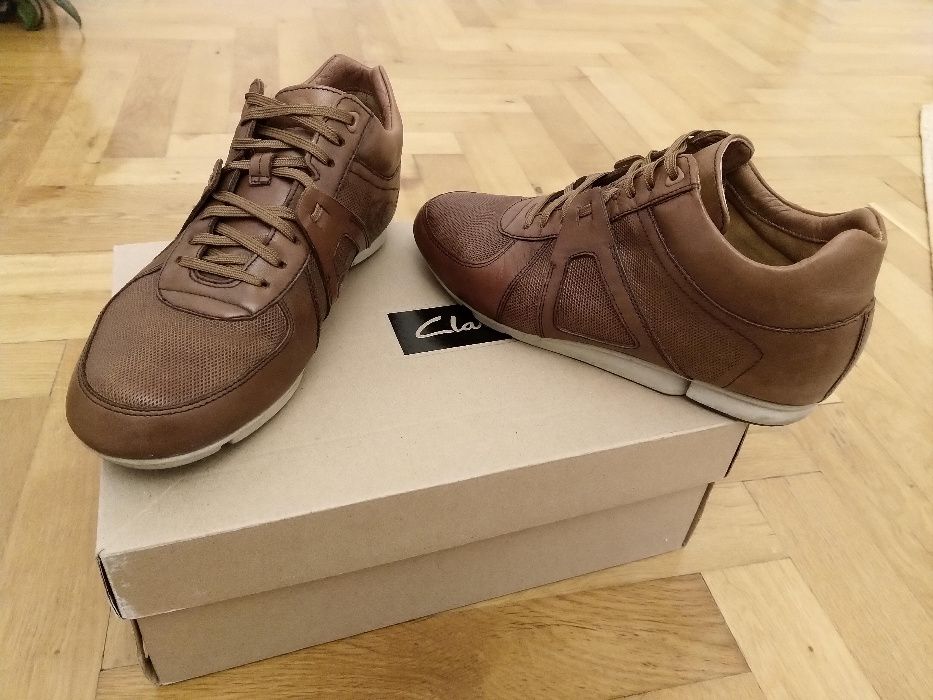 Ghete barbati din piele naturala Clarks Triturn Hi, maro, 41 (27,5cm)