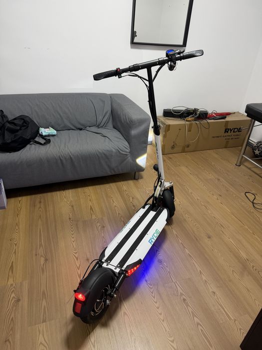 Trotineta Electrica Pliabila Ryde 600 Alba 65km Autonomie
