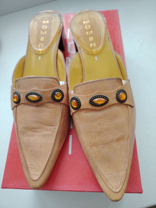 Италиански чехли 100% естествена агнешка кожа